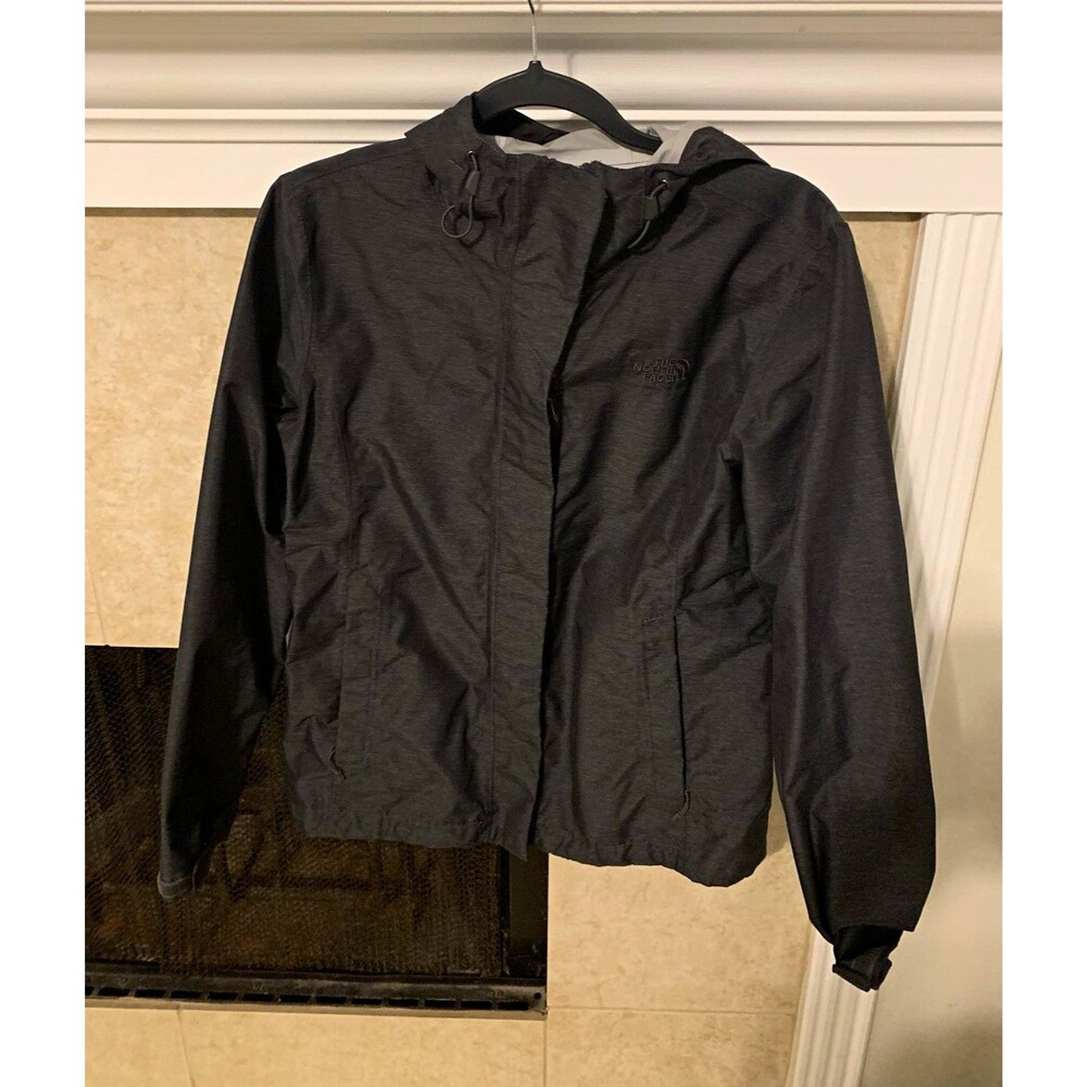 The North Face Women’s Black Hooded Jacket Full Zip Windbreaker Size